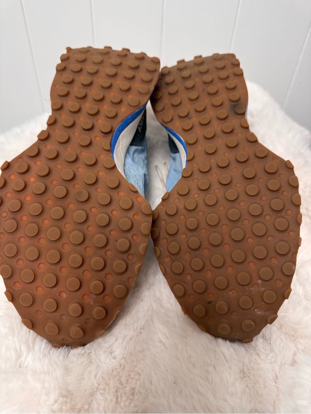 New Balance Light Blue & Tan Trail-Inspired Sneakers - Picture 8 of 8
